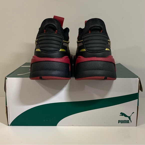 [BRAND NEW] PUMA RS-X GLITZ CC BLACK TIBETAN RED GOLD WOMENS SIZE 8.5 SNEAKERS - Picture 7 of 9